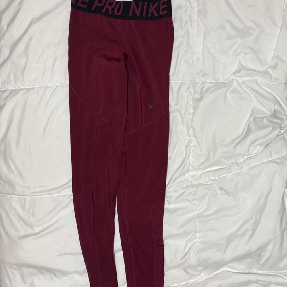 Nike Pro Maroon Leggings - image 1